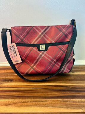 Stone Mountain USA Highland Plaid Lacie Shoulder Bag – Red – NWT
